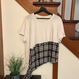 Edgy White Zara Shirt